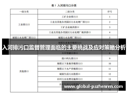 入河排污口监督管理面临的主要挑战及应对策略分析
